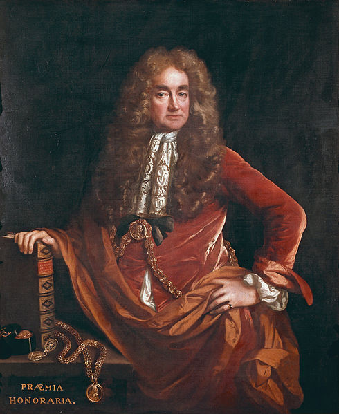 Elias Ashmole ca. 1681-1683 by John Riley (1646-1691) Ashmolean Museum